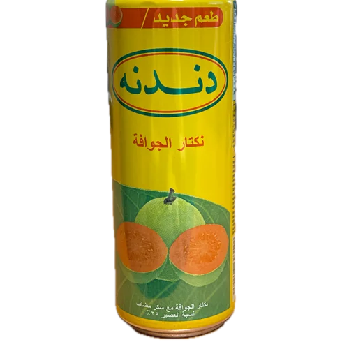 آبمیوه قوطی دندنه عربی با طعم میوه استوایی گواوا- 355 میلی لیتر