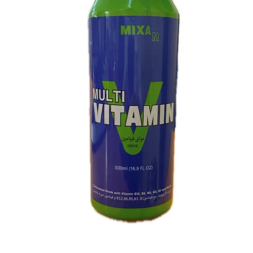 نوشیدنی قوطی انرژی زا مولتی ویتامین وی مدل میکسا (سبز) - 500 میلی لیتر
