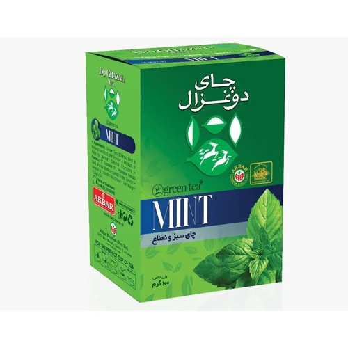 چای سبز و نعناع دو غزال - 100 گرم