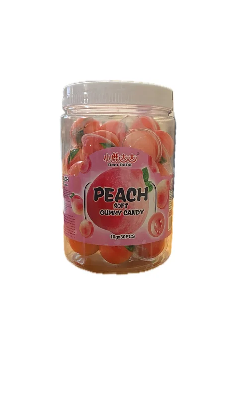مارشمالو توپی طرح  Peach Gummy - تعداد 30 عدد