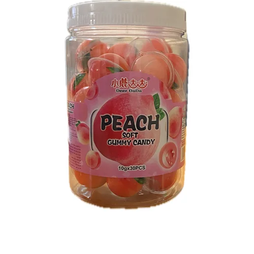 مارشمالو توپی طرح  Peach Gummy - تعداد 30 عدد