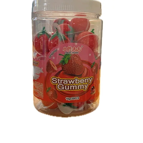 مارشمالو توپی طرح Strawberry Gummy - تعداد 30 عدد