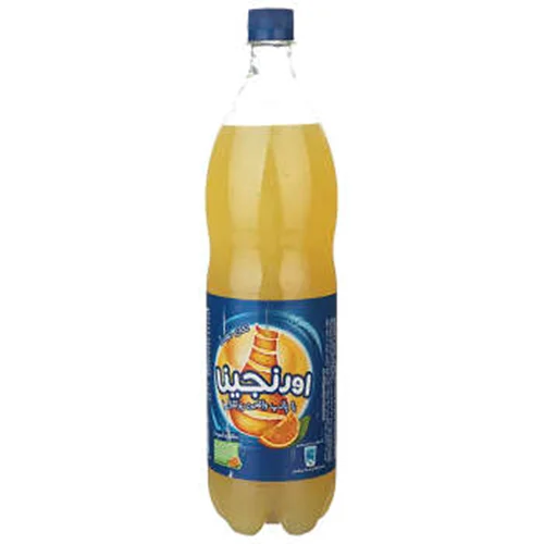 نوشیدنی پرتقالی گاز دار اورنجینا - یک لیتر