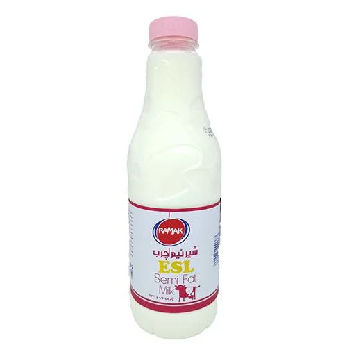 شیر بطری نیم چرب پاستوریزه esl رامک - 946 سی سی