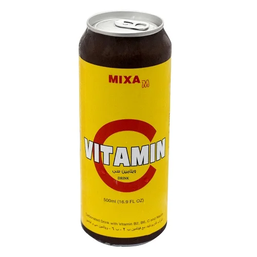 نوشیدنی قوطی انرژی زا ویتامین سی مدل میکسا - 500 میلی لیتر