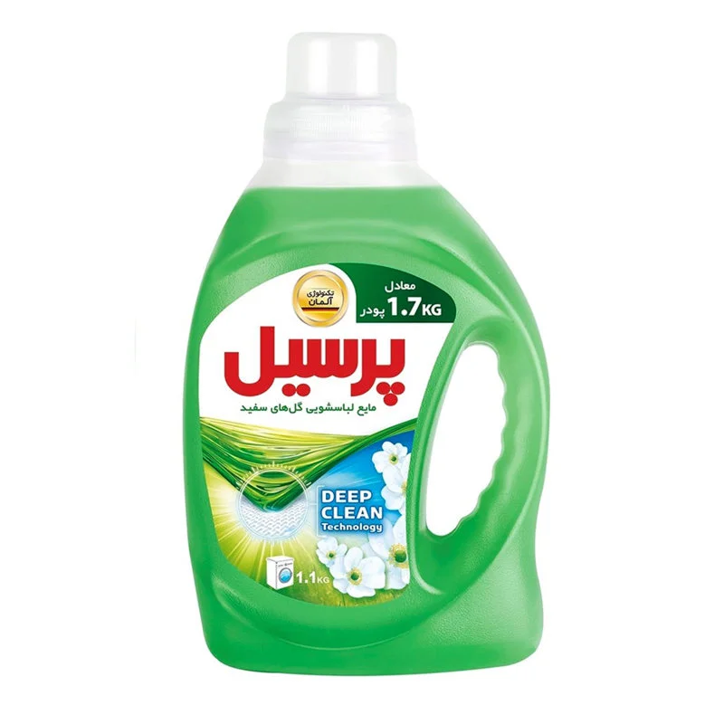 مایع لباسشویی پرسیل مدل گل های سفید - 1100 گرم