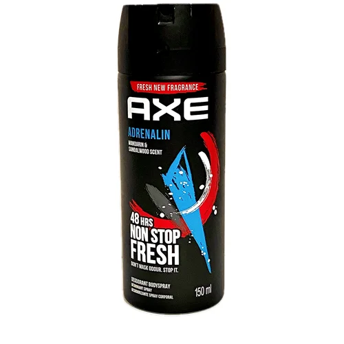 اسپری ضد تعریق بدن  آکس مدل Adrenalin حجم 150 میلی لیتر