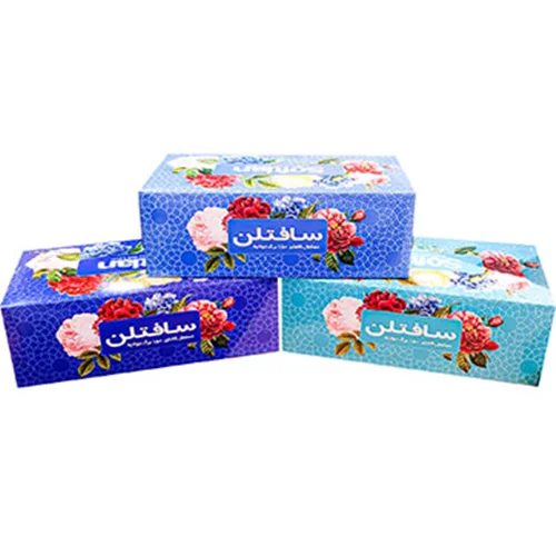 دستمال کاغذی 150 برگ 2 لایه سفید پرنیان سافتلن