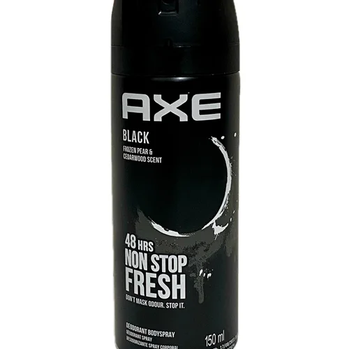 اسپری ضد تعریق بدن آکس مدل Black حجم ۱۵۰ میلی لیتر