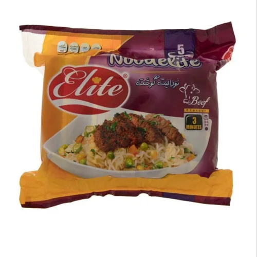 پک 5 عددی نودالیت با طعم گوشت الیت - 375 گرم