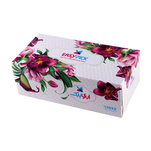 دستمال کاغذی 150 برگ ایزی پیک طرح گل
