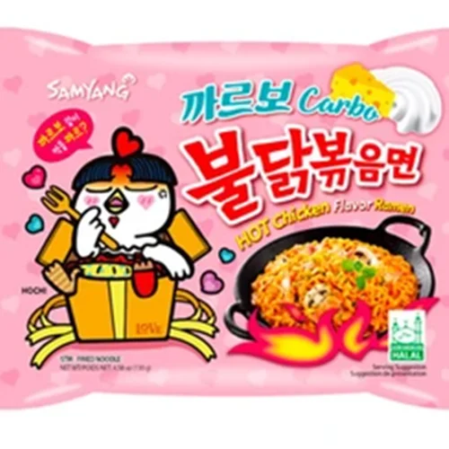 نودل صورتی سامیانگ کاربونارا باطعم مرغ140گرم